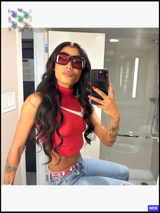 Vintage Oversized Square Sunglasses Retro Chic UV400 Protection main image 6
